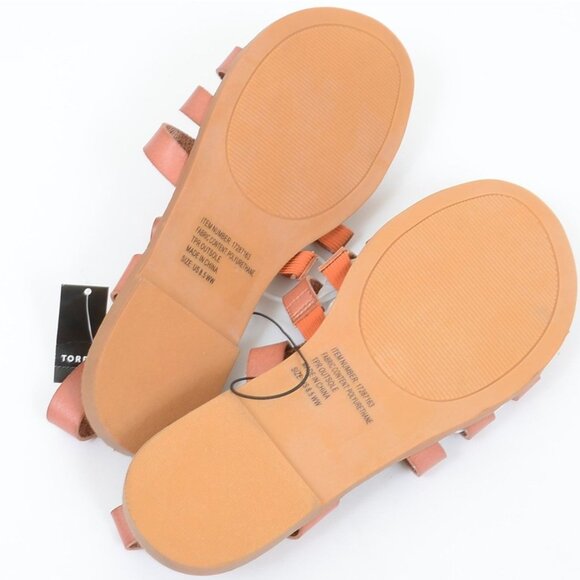 Torrid Faux Leather Fisherman Caged Sandal Size 8.5 WIDE (WW) Flats Boho NEW - Picture 3 of 7
